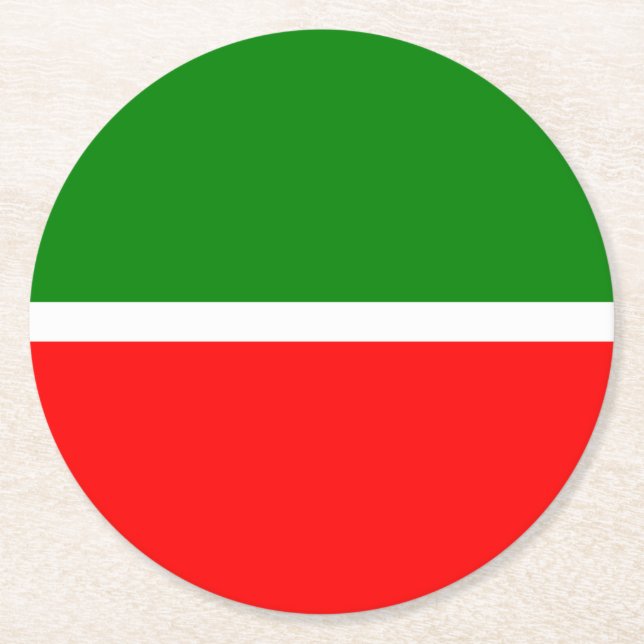 Dessous-de-verre Rond En Papier Tatarstan (Devant)