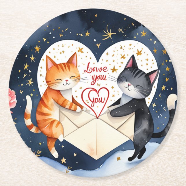 Dessous-de-verre Rond En Papier Te quiero (Devant)