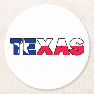 Dessous-de-verre Rond En Papier Texas