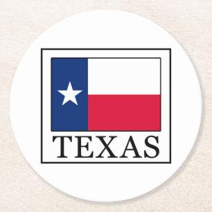 Dessous-de-verre Rond En Papier Texas
