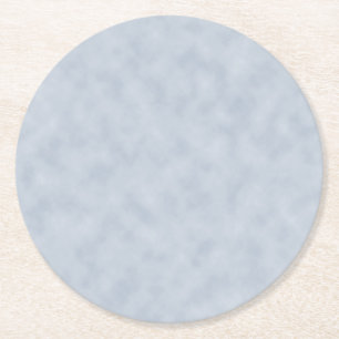 Dessous-de-verre Rond En Papier Texture d'aspect parchemin bleu gris vintage