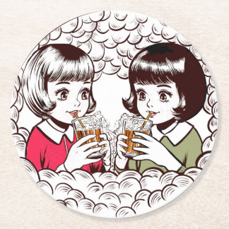 Dessous-de-verre Rond En Papier the Bubbling Sisters