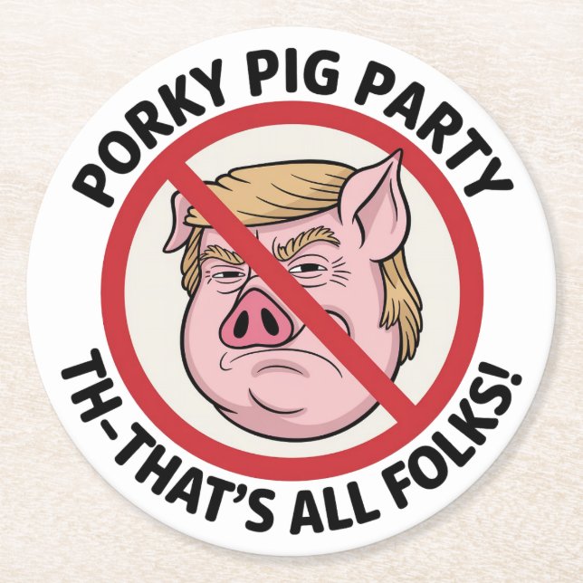 Dessous-de-verre Rond En Papier The Final Snort: Ending the Political Monopoly (Devant)