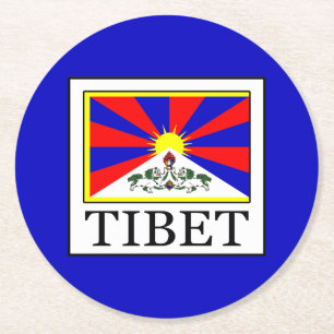 Dessous-de-verre Rond En Papier Tibet