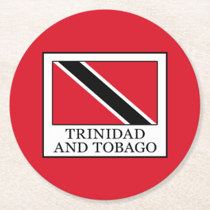 Dessous-de-verre Rond En Papier Trinité-et-Tobago