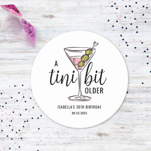 Dessous-de-verre Rond En Papier Un peu plus âgé Anniversaire sur le thème du Marti