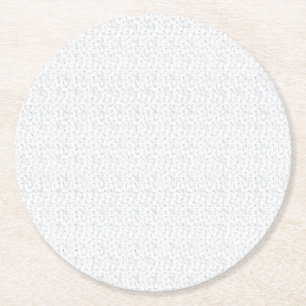 Dessous-de-verre Rond En Papier Une surface complètement blanche et sans caractéri
