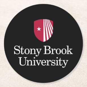 Dessous-de-verre Rond En Papier Université Stony Brook   Mot-symbole