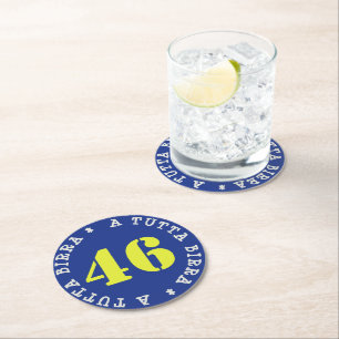 DESSOUS-DE-VERRE ROND EN PAPIER VALENTINO A TUTTA BIRRA - SOTTOBICCHIERI -