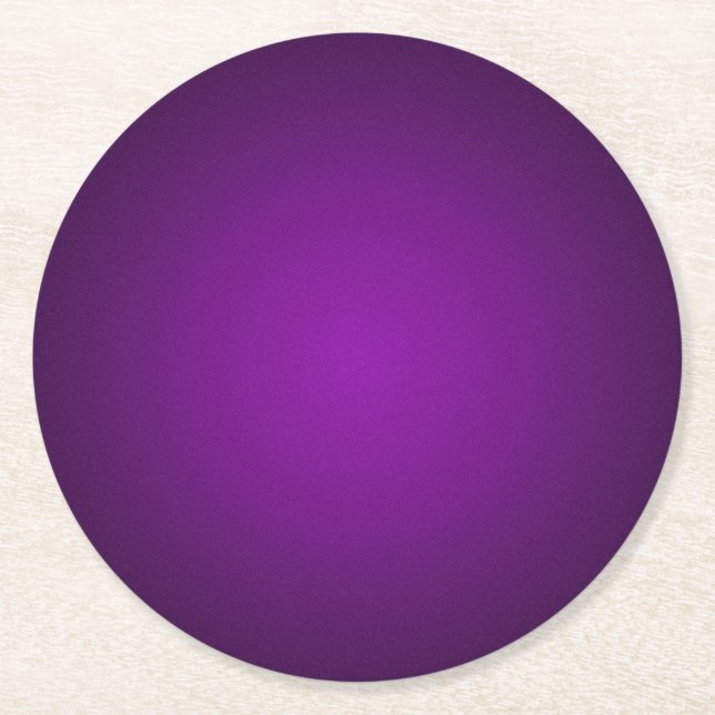 Dessous-de-verre Rond En Papier Vignette tendance violet-noir gris (Devant)