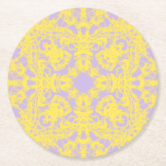 Dessous-de-verre Rond En Papier violet