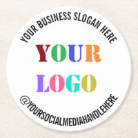 Votre entreprise Logo Texte Social Media Paper Des