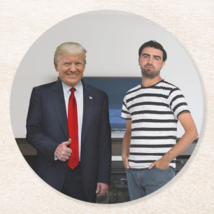 Dessous-de-verre Rond En Papier Vous avez rencontré le Président Donald Trump  A