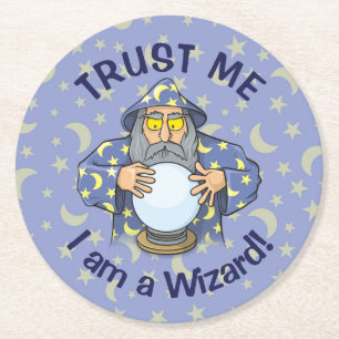 Dessous-de-verre Rond En Papier Wizard