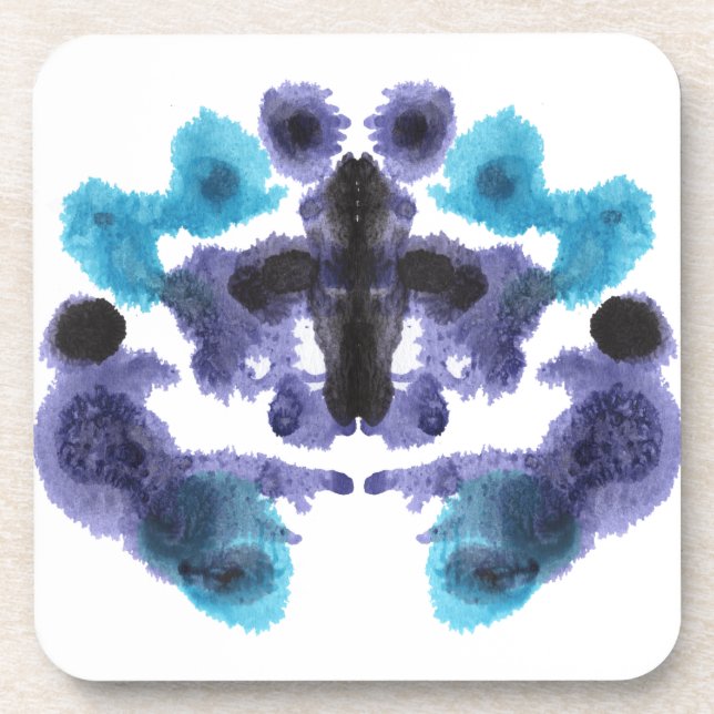 Dessous-de-verre Rorschach Inkblot Test Fun (Devant)