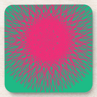 Dessous-de-verre rose abstrait