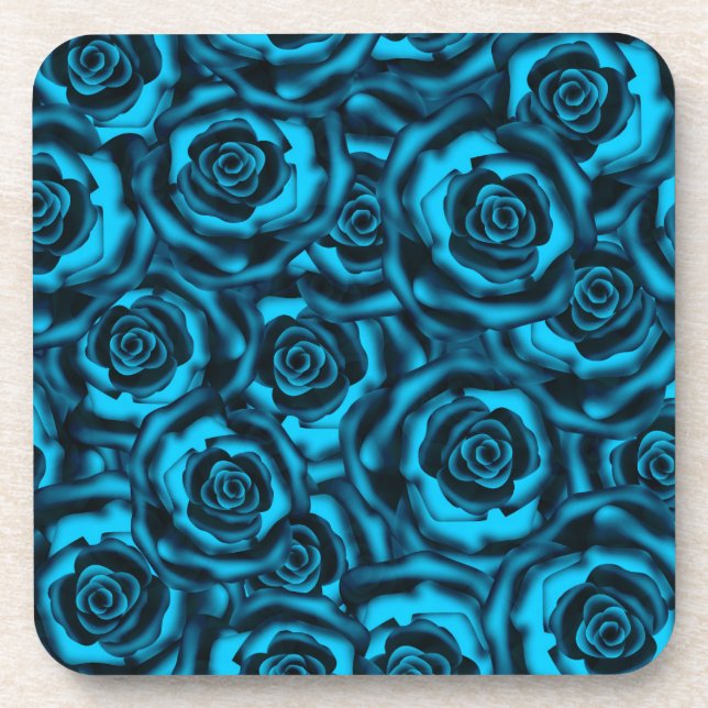 Dessous-de-verre Rose bleu foncé (Devant)