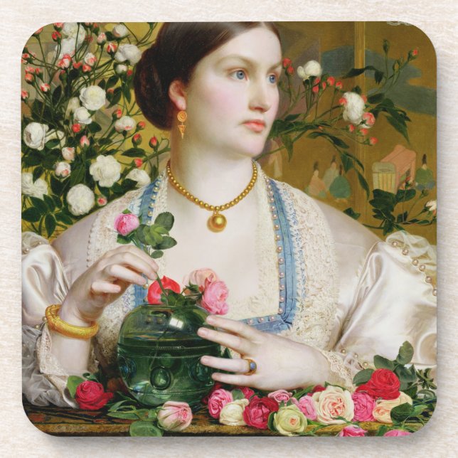 Dessous-de-verre Rose de grâce, 1866 (huile sur le panneau) (Devant)