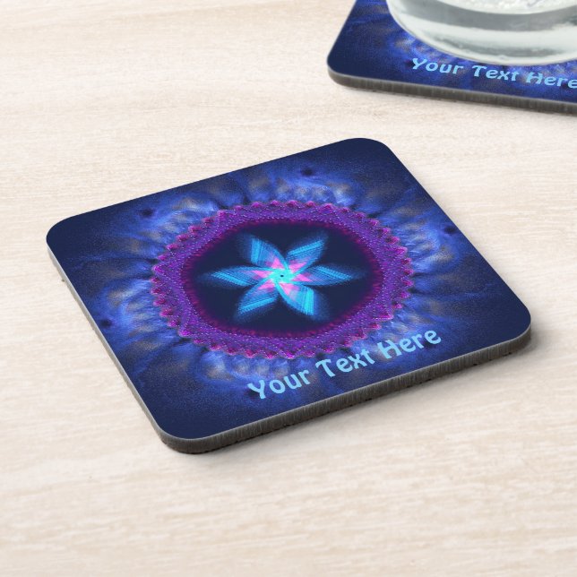 Dessous-de-verre Rose - Magen bleu (Côté gauche)