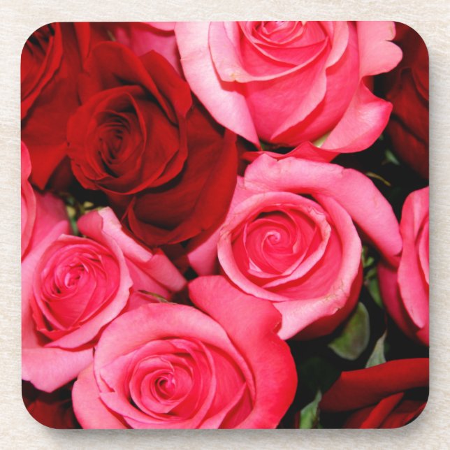 Dessous-de-verre Rose, rose et rouge (Devant)