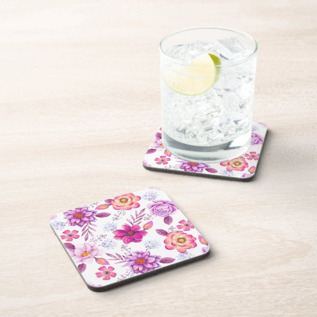 Dessous-de-verre Rose violette (Côté Droit)