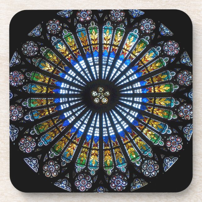Dessous-de-verre rose window strasbourg cathedral (Devant)