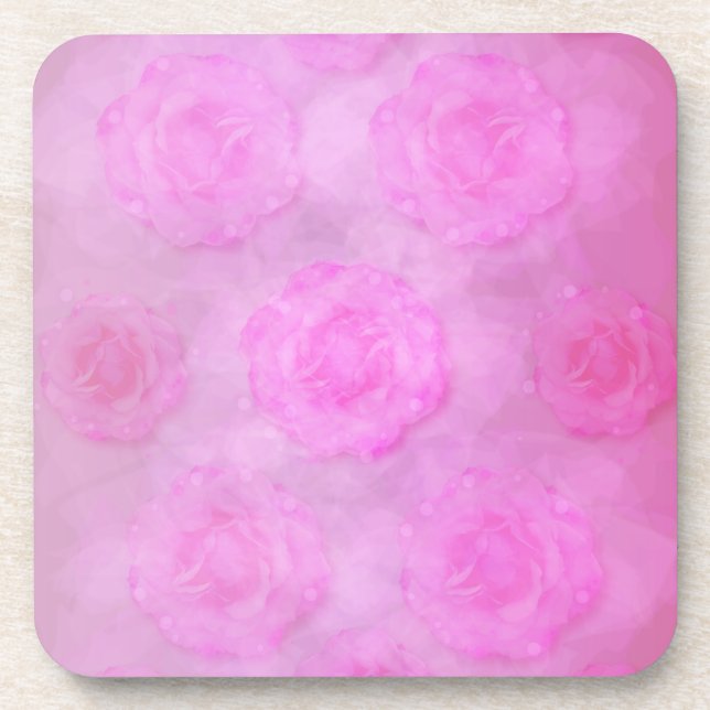 Dessous-de-verre Roses d'aquarelle ROK (Devant)