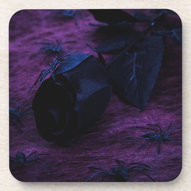 Dessous de verre Roses noirs (Devant)