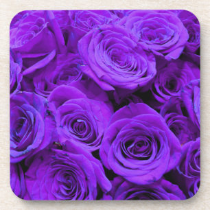 Dessous-de-verre roses violet romantique, joli bouquet de rose