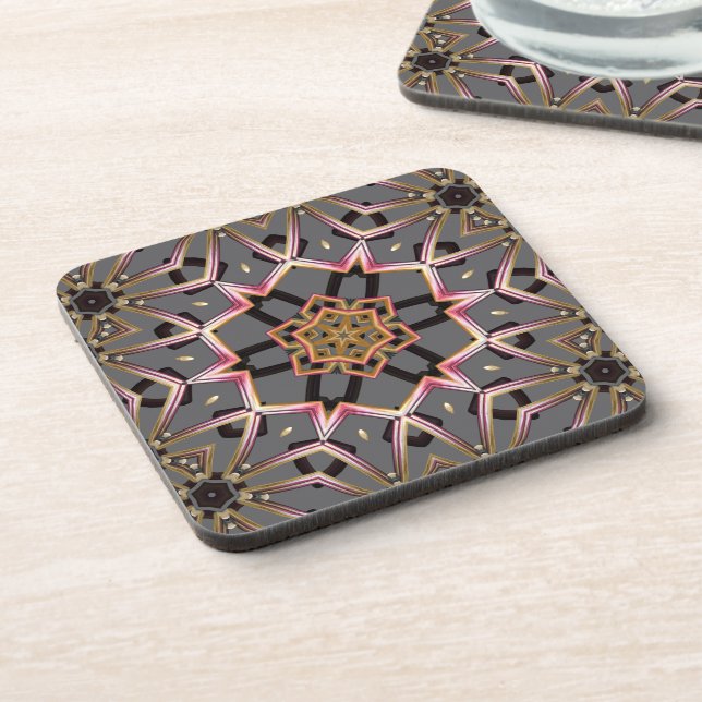 Dessous-de-verre Rosette Dorée (Côté gauche)