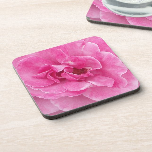 Dessous-de-verre Rosier de jardin rose (Côté gauche)