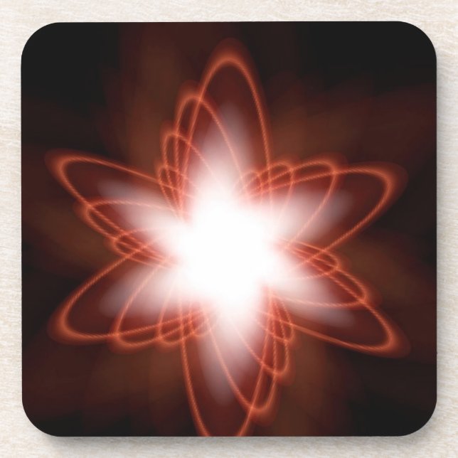 Dessous-de-verre Rouge atomique (Devant)