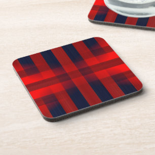 Dessous-de-verre Rouge Bokeh Buffalo Carreaux