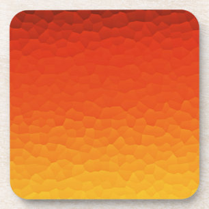 Dessous-de-verre Rouge brûlé orange au motif de craquement d'Ombre