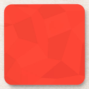 Dessous-de-verre Rouge, cool, tendance, moderne, art géométrique si