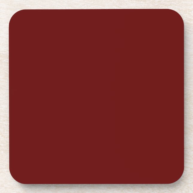 Dessous-de-verre Rouge de Noël, rouge solide, rouge profond, rouge  (Devant)