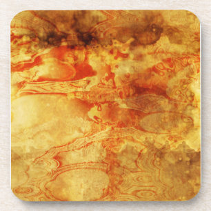 Dessous-de-verre Rouge déversé vintage