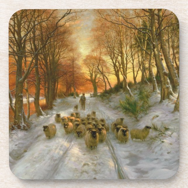 Dessous-de-verre Rougeoyé avec des teintes de même des heures (Devant)