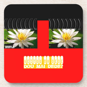 Dessous de verre rouges d'amusement