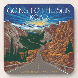 Dessous-de-verre Route Going To The Sun Vue Montana