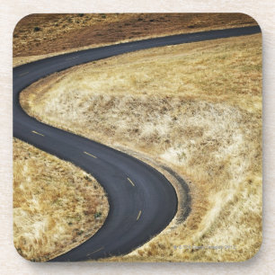Dessous-de-verre Route pavée par enroulement vide