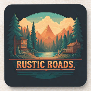 Dessous-de-verre Routes rustiques