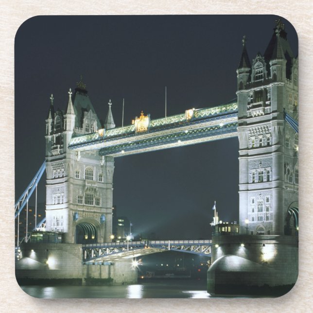 Dessous-de-verre Royaume-Uni, Angleterre, Londres, Tower Bridge. (Devant)