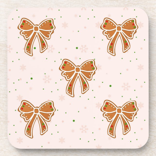 Dessous-de-verre Rubans de biscuits de Noël (Devant)