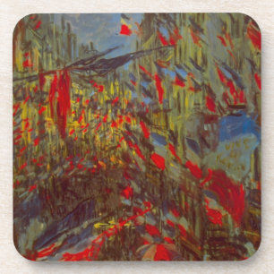 Dessous-de-verre Rue Montorgueil aux drapeaux de Claude Monet