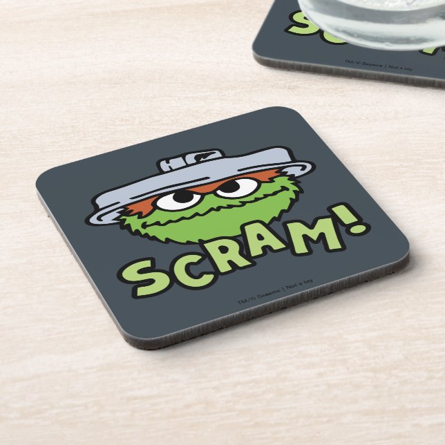Dessous-de-verre Rue Sésame | Oscar the Grouch Scram! (Côté gauche)