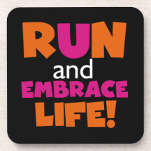 Run and Embrassez Life Orange Pink