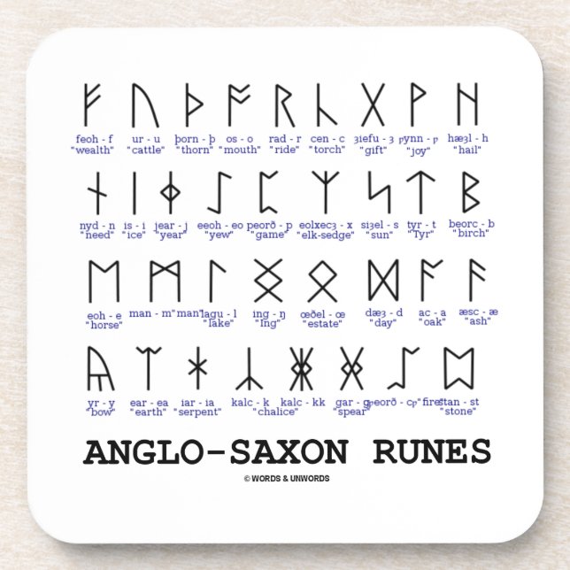 Dessous-de-verre Runes anglo-saxonnes (cryptographie de (Devant)
