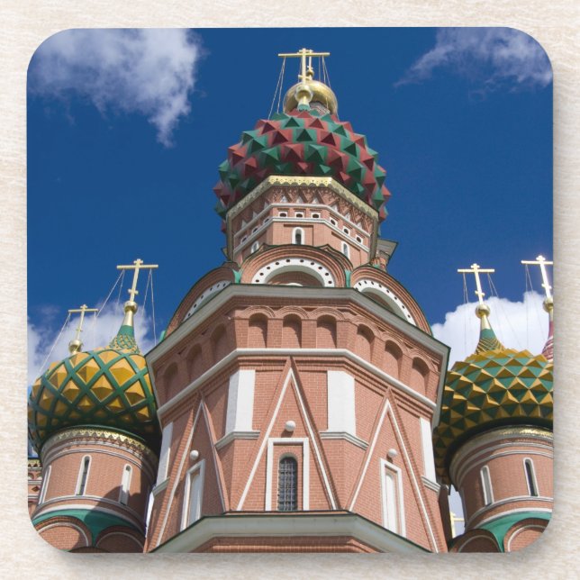 Dessous-de-verre Russie, Moscou, place Rouge. St. Basil's 2 (Devant)