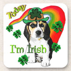 Dessous-de-verre Saint Patrick beagle